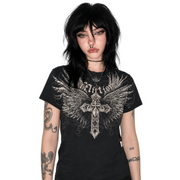 American Skull Oversized Tee