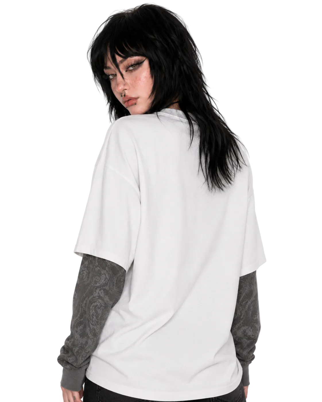 American Skull Oversized Tee