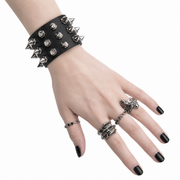 Goth Spike Stud Wrist Cuff Bracelet
