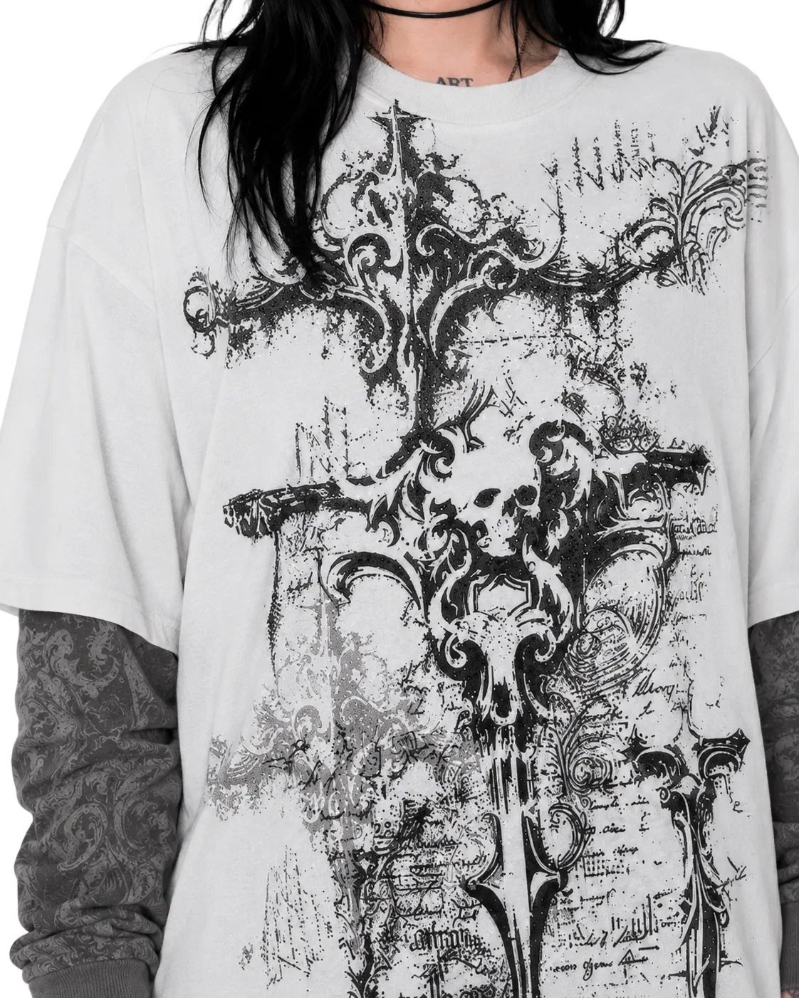 American Skull Oversized Tee