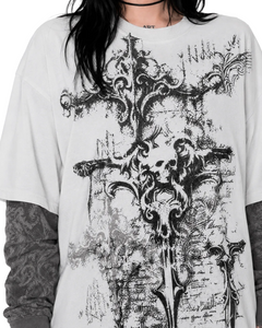 American Skull Oversized Tee