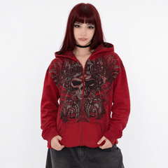 Y2K Fleece Zip-Up Hoodie