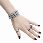 Goth Spike Stud Wrist Cuff Bracelet