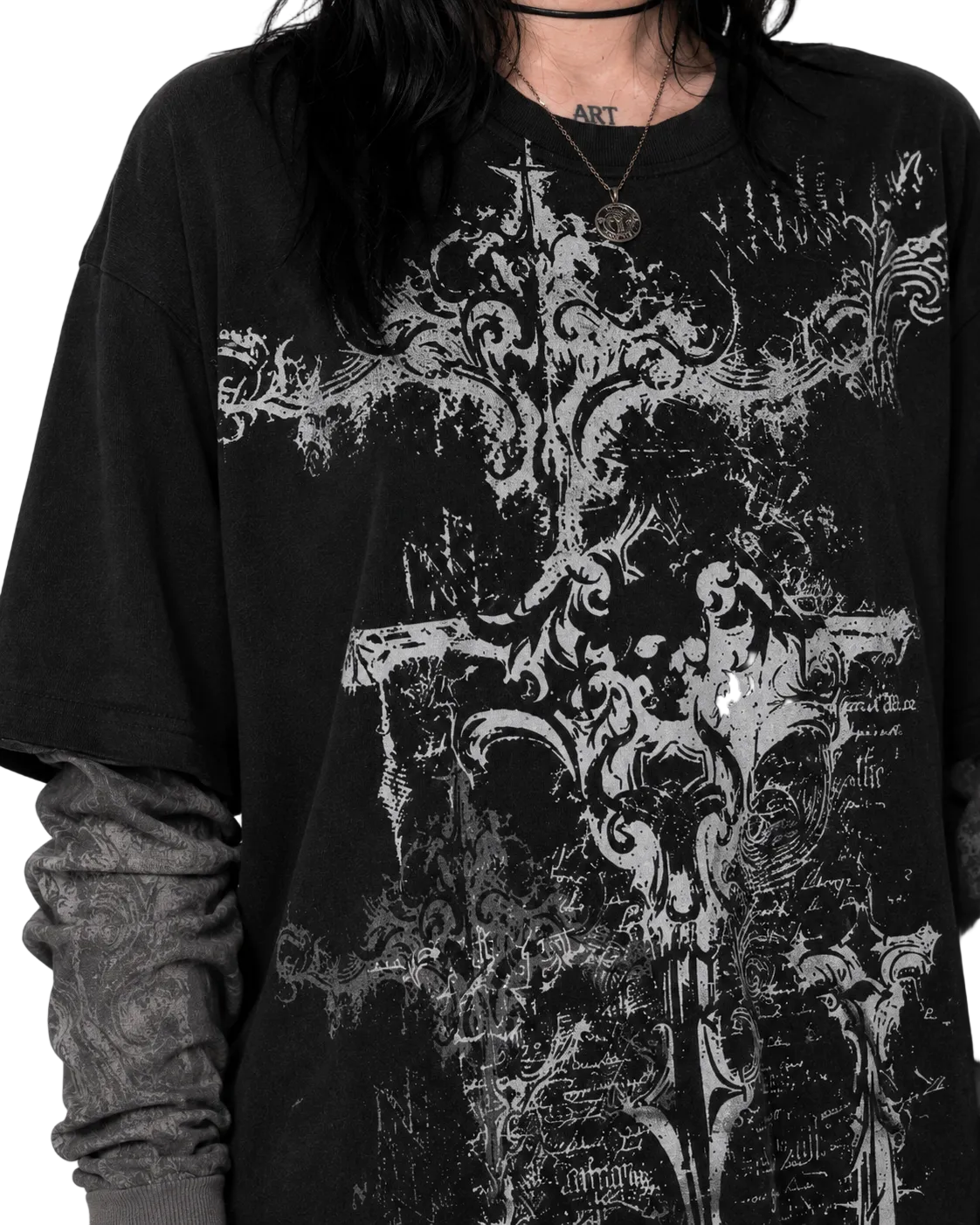 American Skull Oversized Tee
