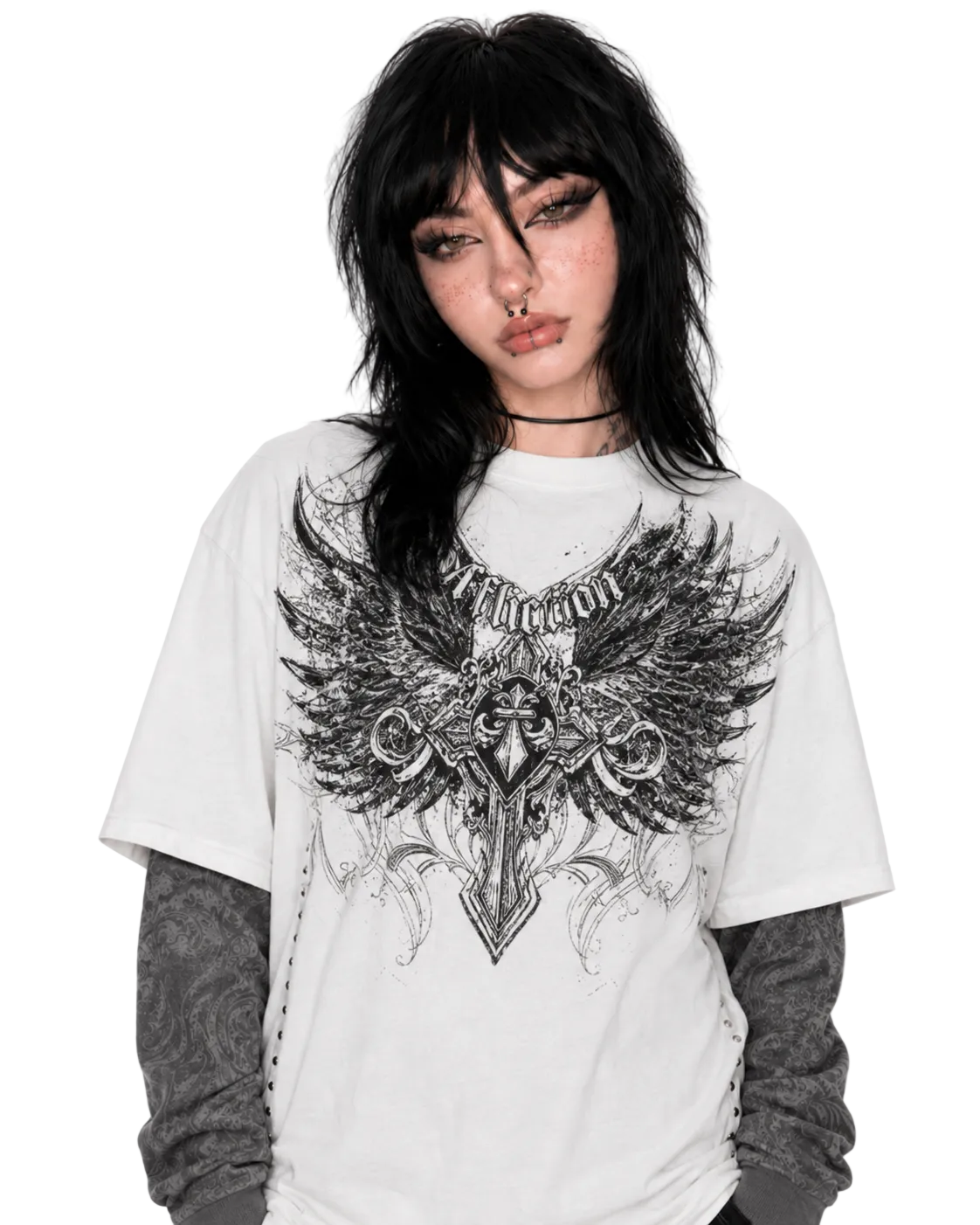 American Skull Oversized Tee