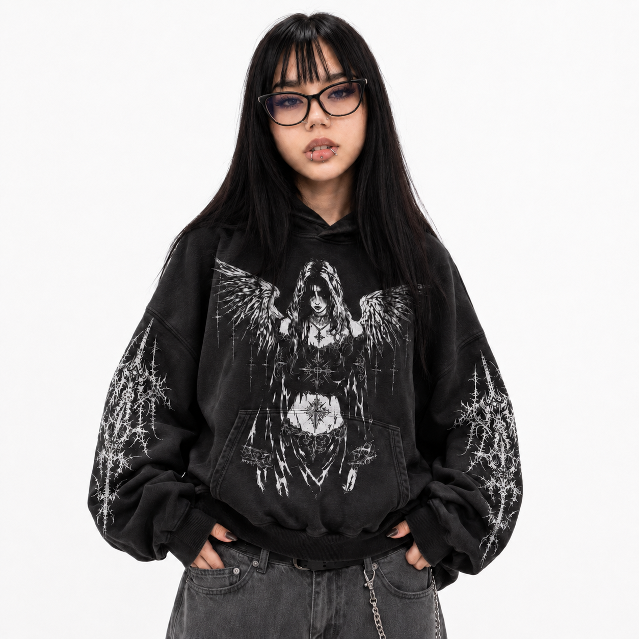 Y2K Fleece Zip-Up Hoodie