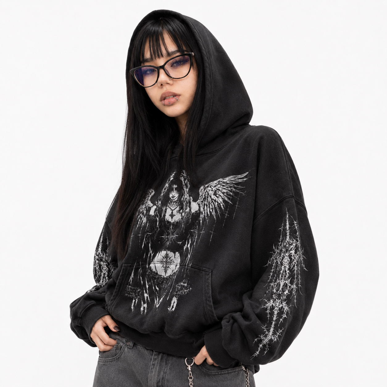 Y2K Fleece Zip-Up Hoodie