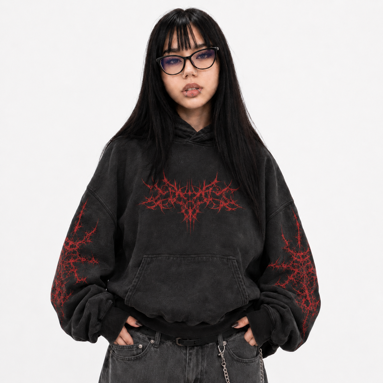 Y2K Fleece Zip-Up Hoodie
