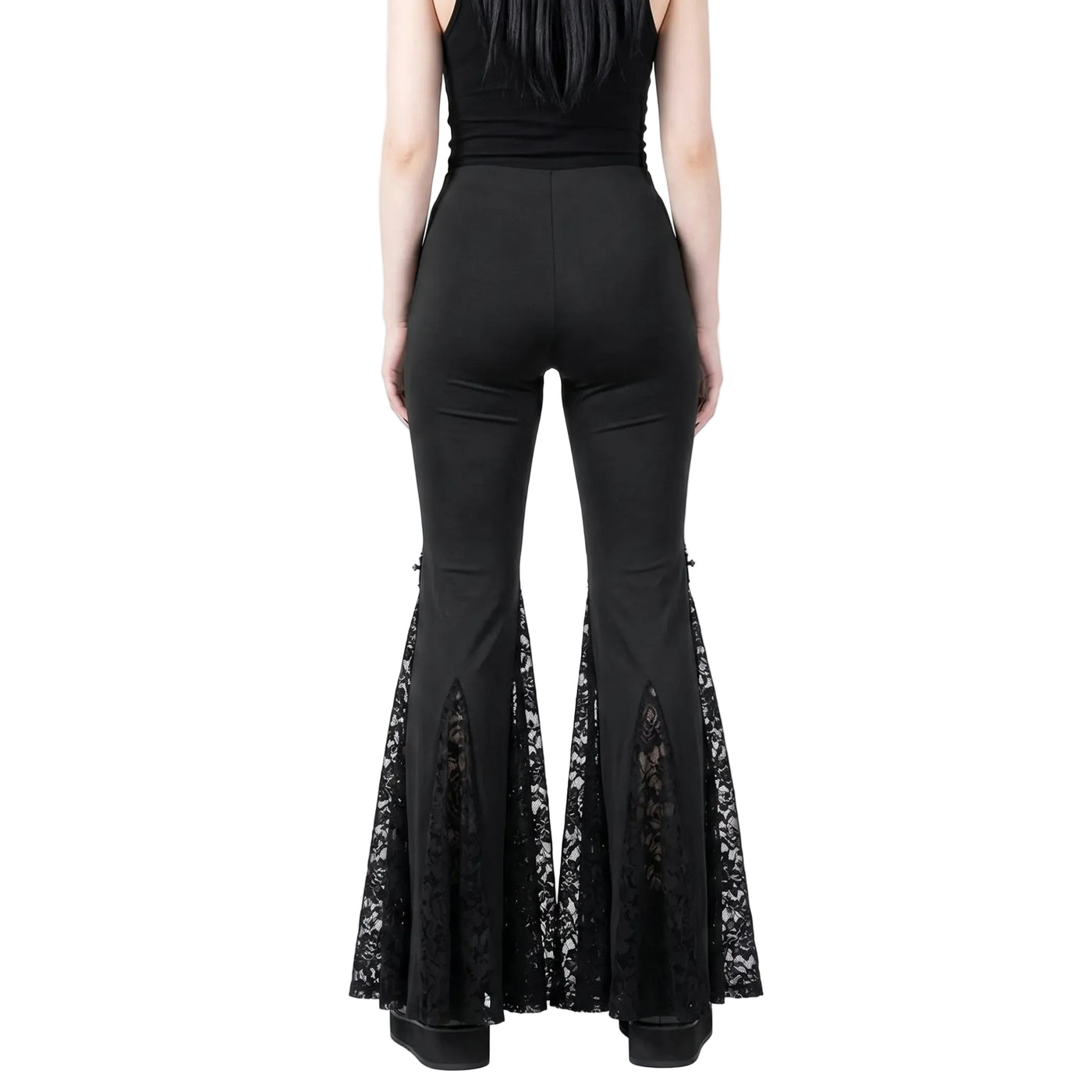Black Gothic Flare Pants