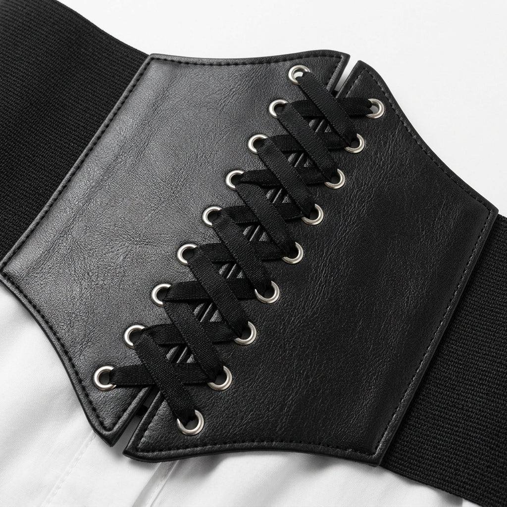 Black Waist Corset Belt