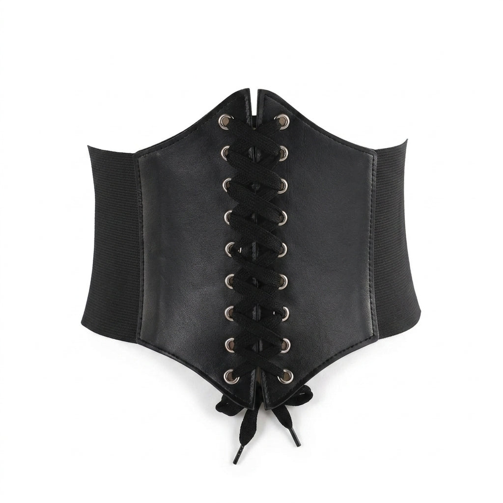 Black Waist Corset Belt