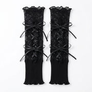 Black Gothic Lace Gloves