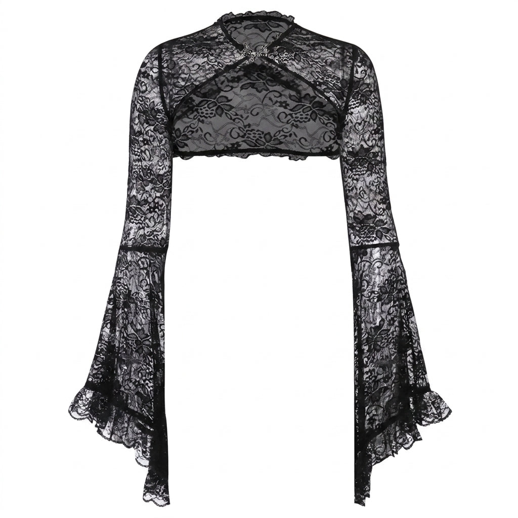 Gothic Lace Sleeve Top