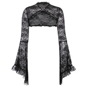 Gothic Lace Sleeve Top