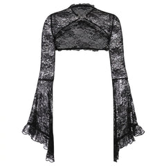 Gothic Lace Sleeve Top