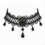 Black Crystal Lace Choker
