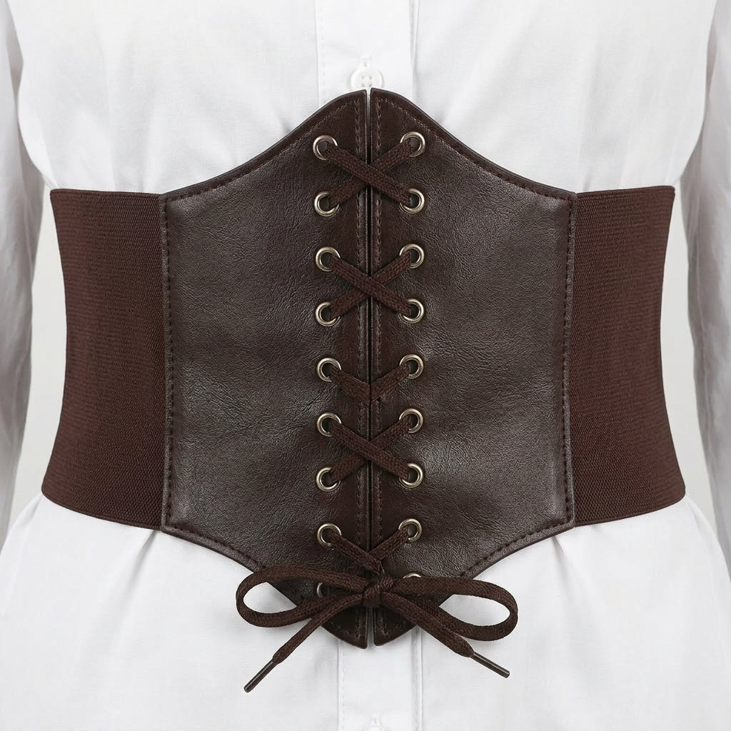 Black Waist Corset Belt
