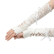 Black Gothic Lace Gloves