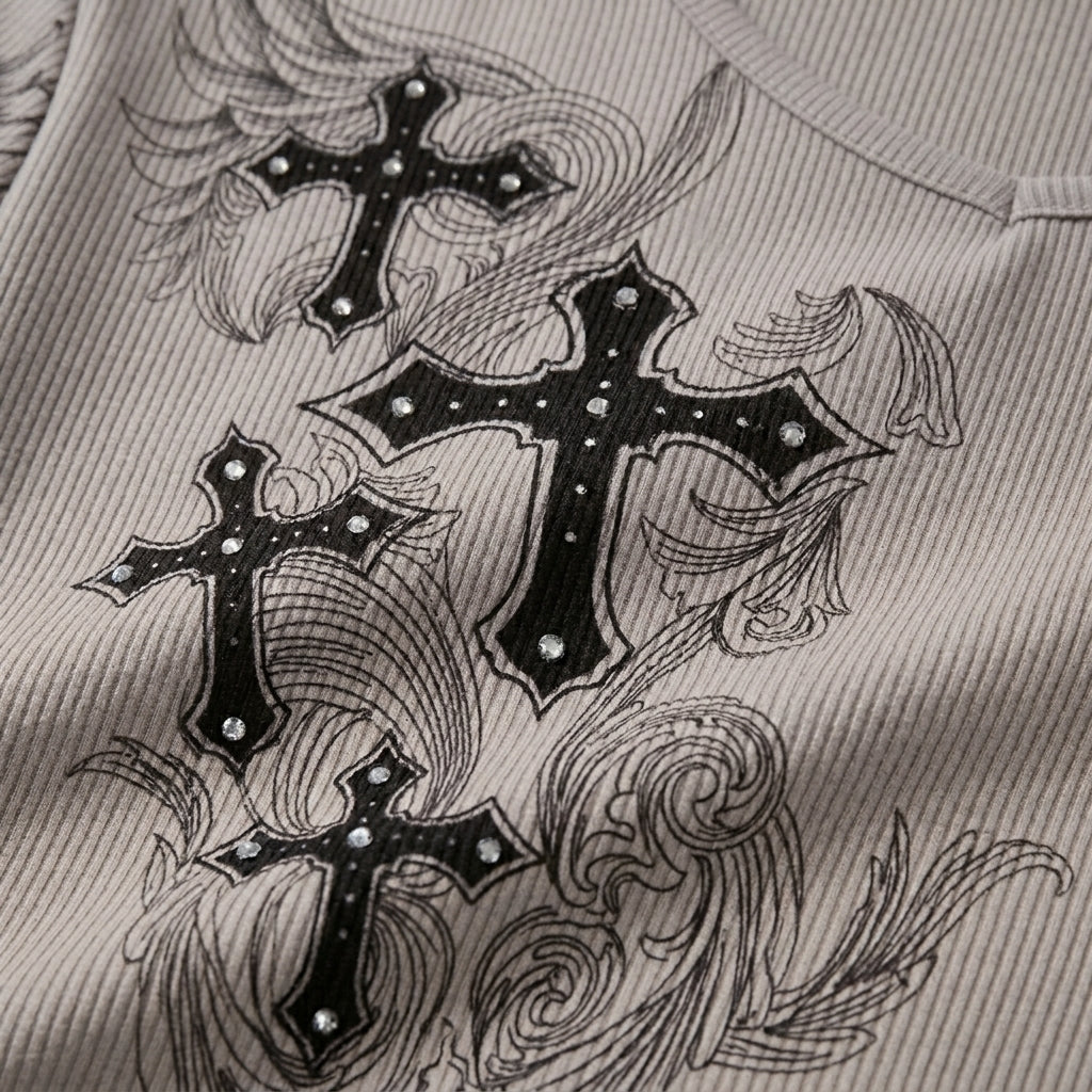Cross Wings Long Sleeve Tee