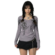 Cross Wings Long Sleeve Tee