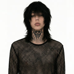 Sheer Mesh Long Sleeve Top