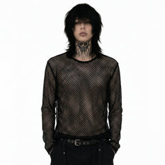 Sheer Mesh Long Sleeve Top