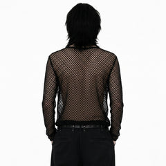 Sheer Mesh Long Sleeve Top