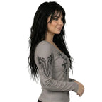 Cross Wings Long Sleeve Tee