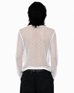 Sheer Mesh Long Sleeve Top