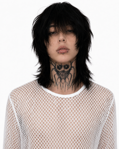 Sheer Mesh Long Sleeve Top