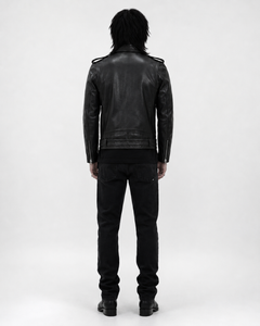 Slim Fit Moto Leather Jacket