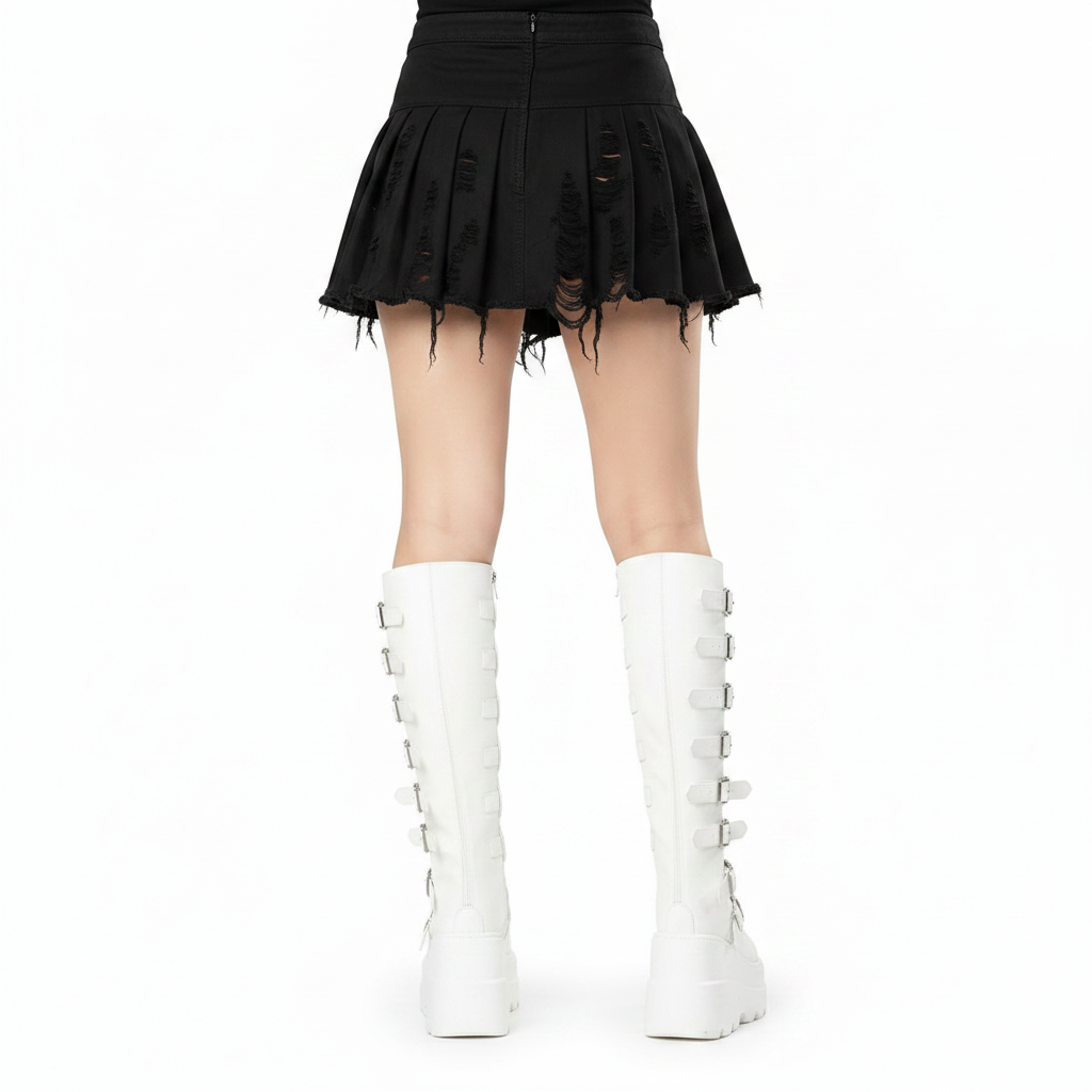 Gothic Knee-High Platform Boots