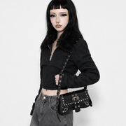 Punk Rivet Buckle Shoulder Bag