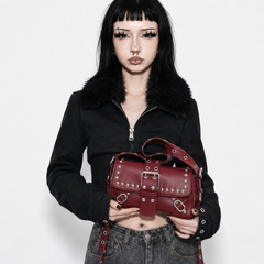 Punk Rivet Buckle Shoulder Bag