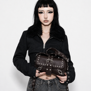 Punk Rivet Buckle Shoulder Bag