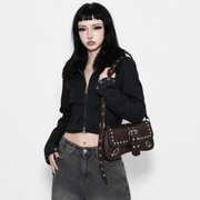 Punk Rivet Buckle Shoulder Bag