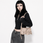 Punk Rivet Buckle Shoulder Bag