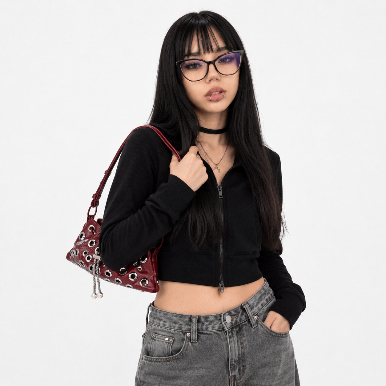 Studded handbag product image