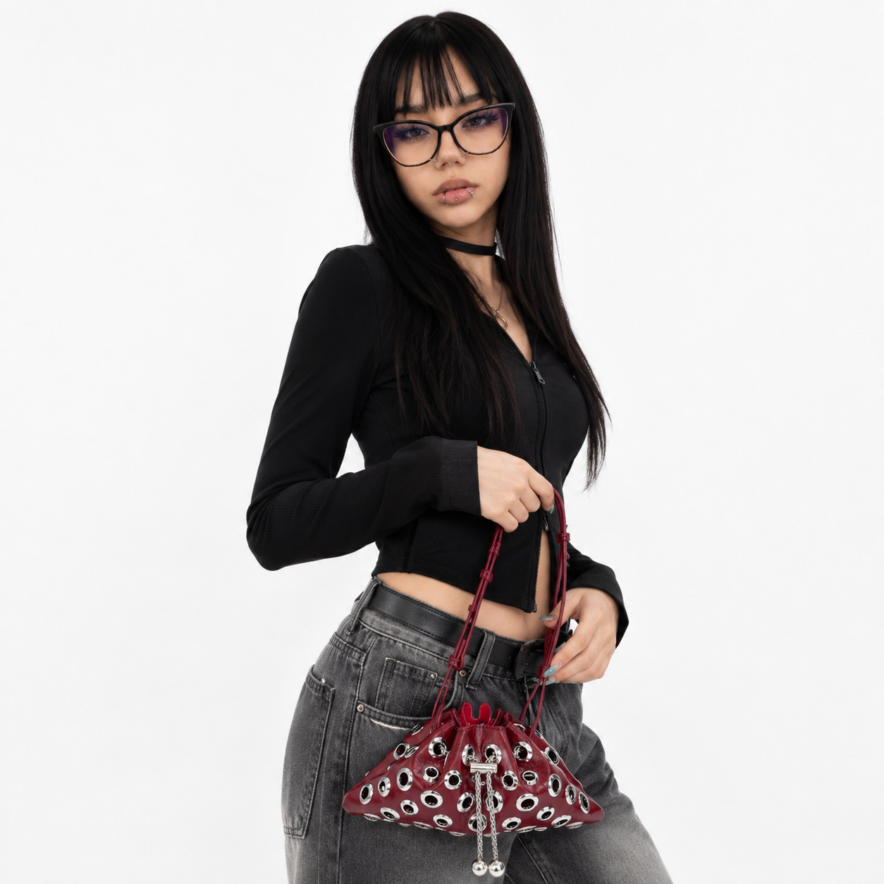 Studded handbag product image