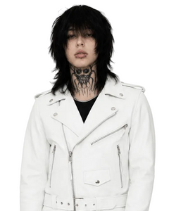 Slim Fit Moto Leather Jacket