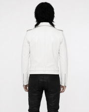Slim fit black moto jacket