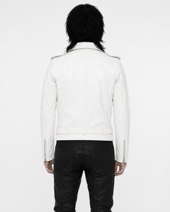 Slim Fit Moto Leather Jacket