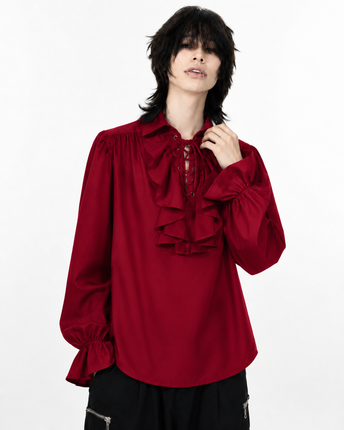 Victorian ruffle poet shirt
