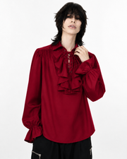 Victorian ruffle poet shirt