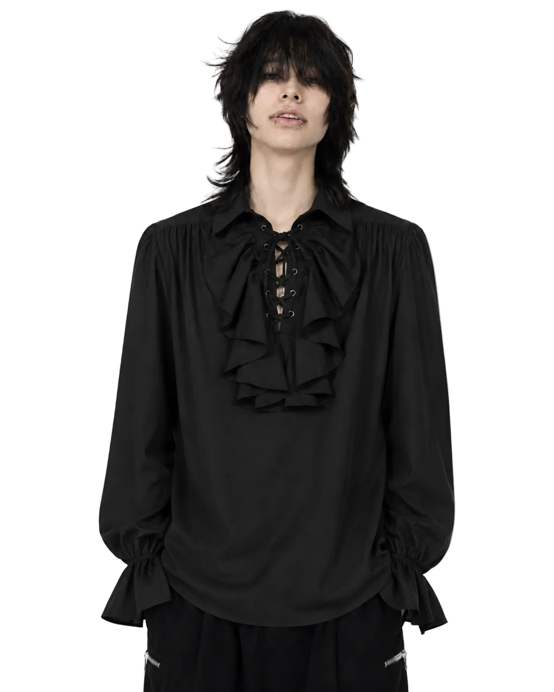 Victorian ruffle poet shirt