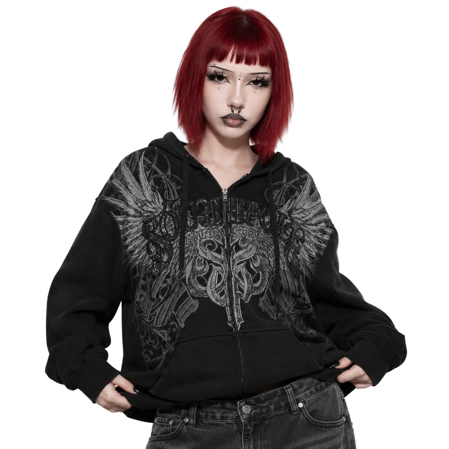 Y2K Fleece Zip-Up Hoodie