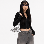 Y2K Metal Stud Shoulder Bag