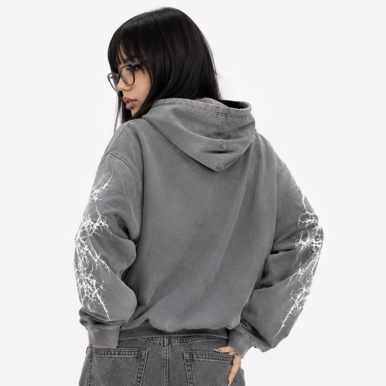 Y2K Fleece Zip-Up Hoodie