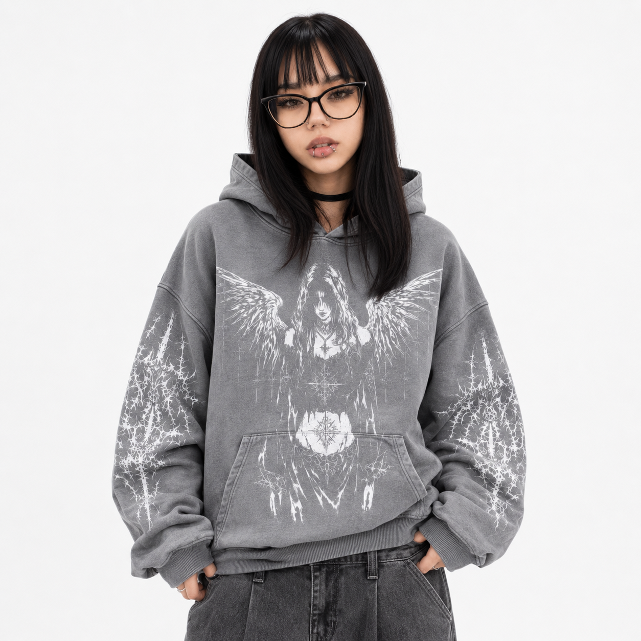 Y2K Fleece Zip-Up Hoodie