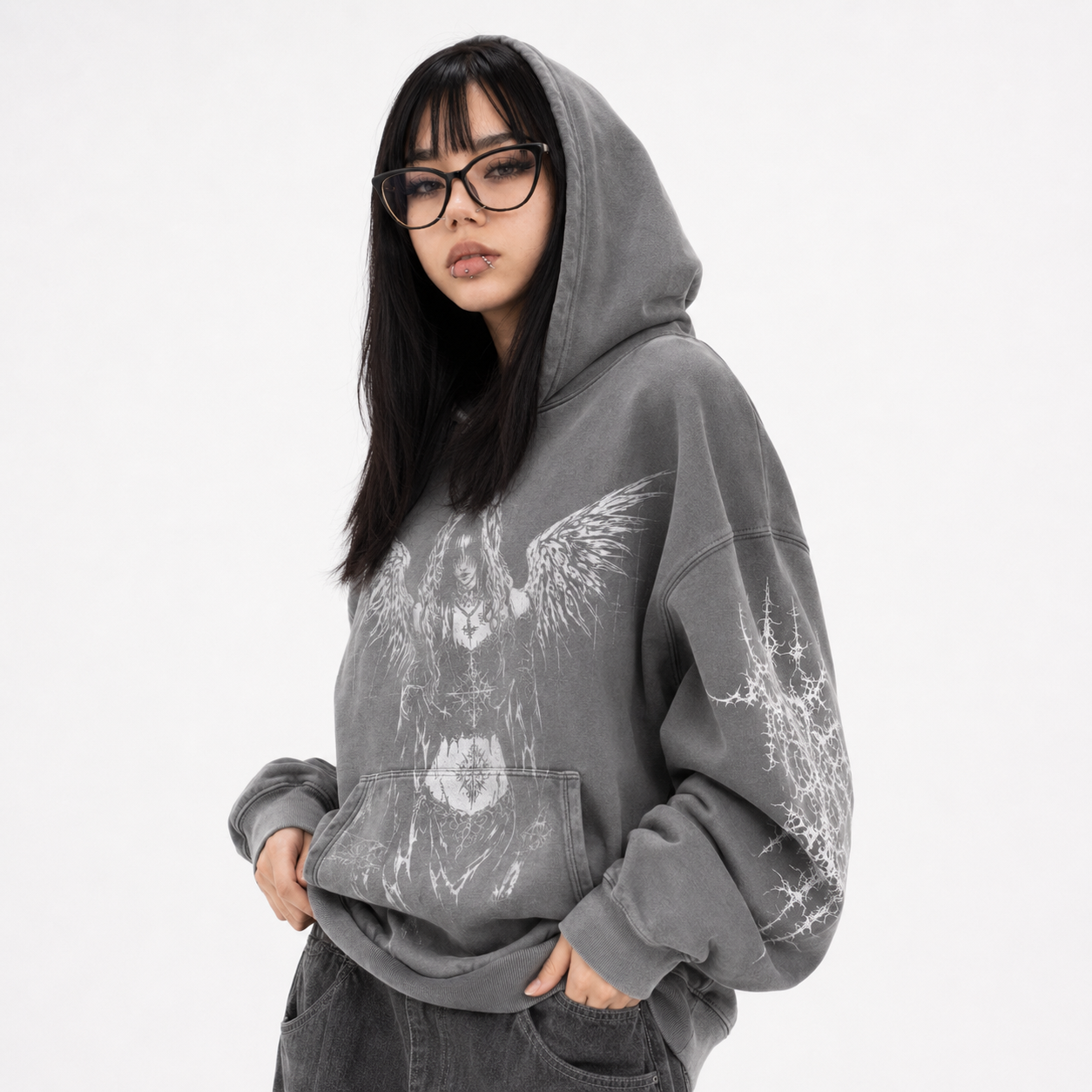 Y2K Fleece Zip-Up Hoodie